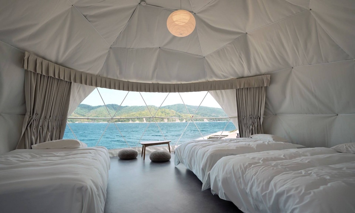 Ama RV Rental | 1 Geodome seaside site with breakfast included/Oki County Shimane