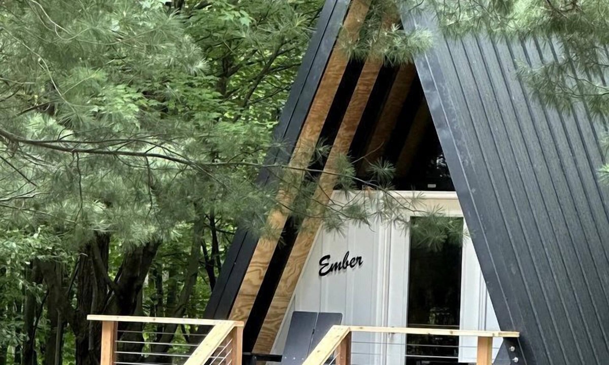 Bristol Hills House | Beautiful A-Frame Cabin with Grill and Fire Pit for an Amazing Glamping Experience in Canandaigua, New York
