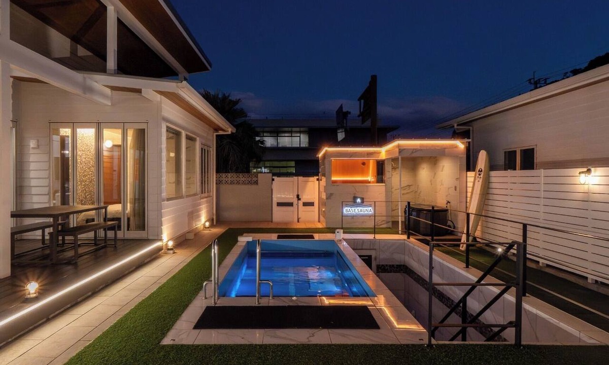 Aoshima Onsen House | Standard Plan Completely Private Relax in a flowing water pool sauna and golf SL an active bas/Miyazaki Miyazaki