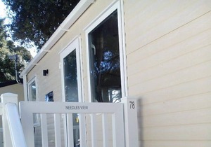 'Needles View', Sandhills Holiday Park by the beach in Mudeford