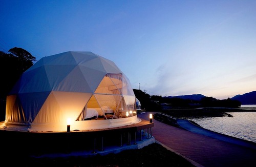 Ama RV Rental | 1 Geodome seaside site with breakfast included/Oki County Shimane
