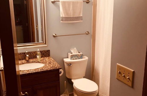 Bellaire Condo | Cali King 2 room with fireplace sleeps 5(4 adults) with sunset lake views!
