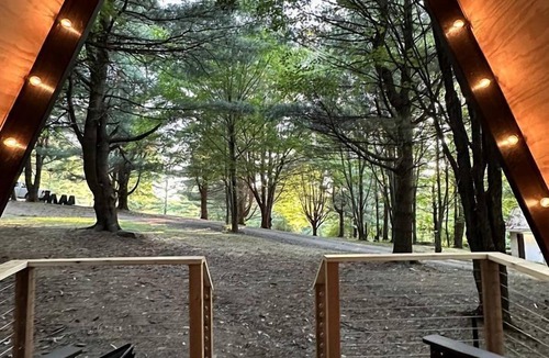 Bristol Hills Cabin | Charming A-Frame Cabin for a Relaxing Glamping Getaway Surrounded by Nature near Canandaigua Lake, New York