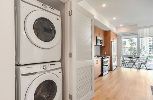 Civic Core Apartment | Chic Interiors + Rooftop Amenities | Pool, Spa, Fitness | Little Italy | Ancora