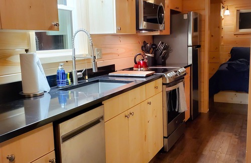 Whippleville Cabin | Modern Tiny Home Cabin Deux w./Hot Tub next to Titus Mtn Ski & Malone