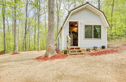Vulcan Cabin | Mtn-View Cabin w/Deck & Fire Pit in Des Arc!