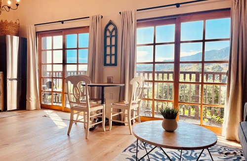 Mission Canyon Apartment | Ocean, Sunset, Mountain Views, Private Deck: Villa Floresco: Tuscan-like Getaway