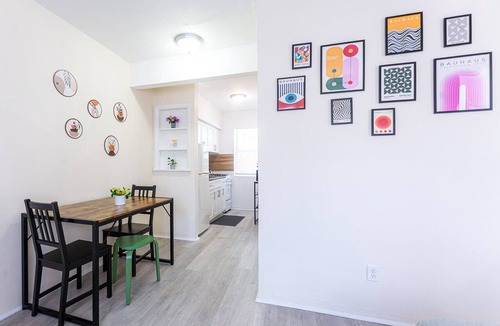 East Little Havana Apartment | Stay in this bright and modern 1BR in Little Havana, featuring stylish décor, a cozy living room, and a welcoming dining area. Walk to Calle Ocho cafés, murals, and music, and reach Brickell in minutes. Perfect Miami base for couples or solo traveler
