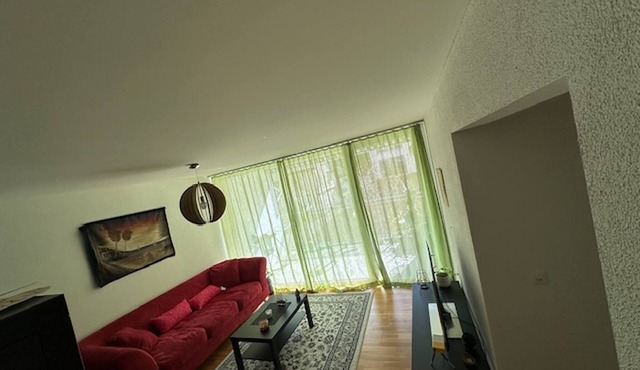 A cozy room with double bed in semi shared Flat