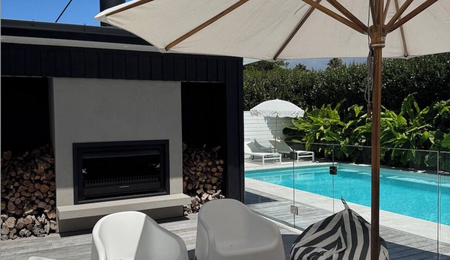 A tranquil Matakana sanctuary with pool, just 5 minutes from the beach & village