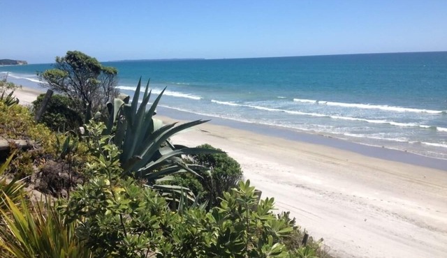 Absolute beachfront Pukehina