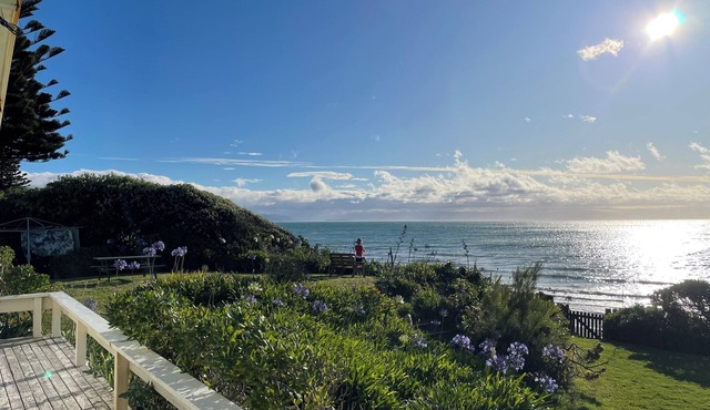 Absolute beachfront Raumati