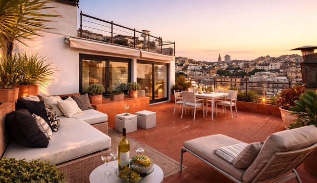 Athens rooftop terrace suite