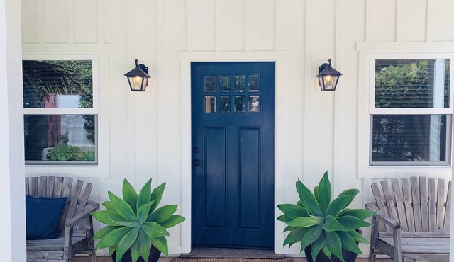 Blue Door Bungalow.