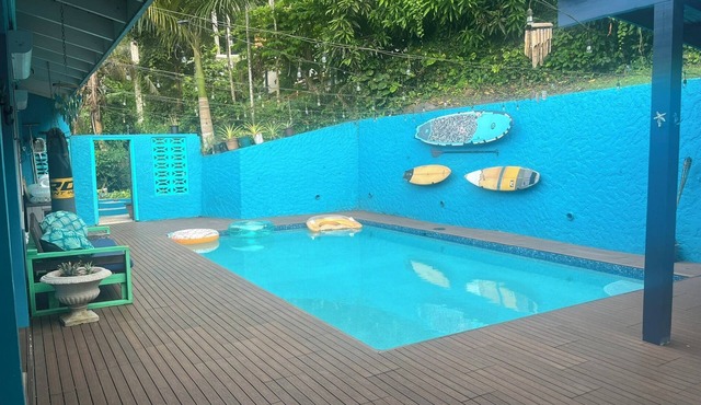 Covert Lodge Northside Getaway with pool and view in Beautiful St. Thomas