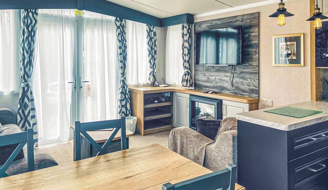 Excellent caravan with one double and two twin.