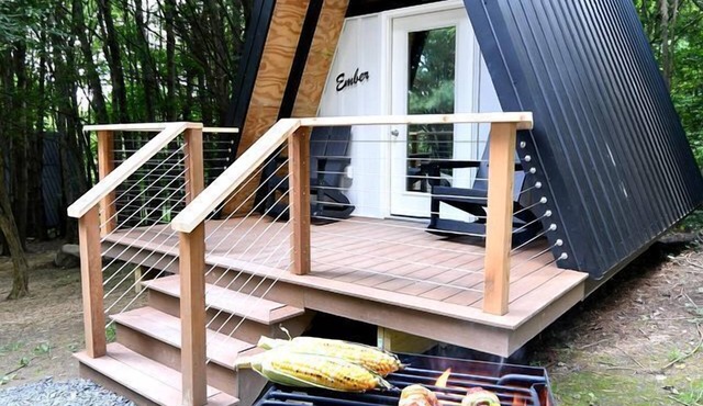 Gorgeous A-Frame Cabin on an Amazing Campground near Canandaigua Lake for an Unforgettable Glamping Escape in New York