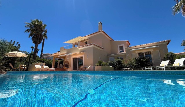 Large detached three bedroom villa with heated infinity pool and BBQ area.