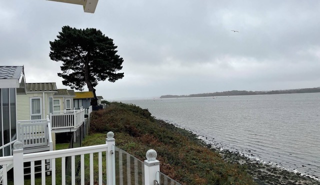 Lavender super front row sea view caravan at Rockley Park, Poole Harbour, Dorset