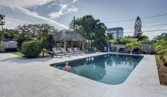 Less than a Mile to the beach! Walk to shops and beach! Villa pool house dream!