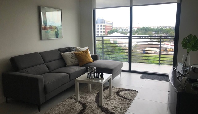 Modern building, centrally-located condo,2 bedrooms/2 bathrooms, parking space.