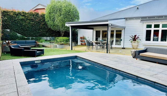 Resort style home with Pool, Chefs Kitchen and 4 bedrooms.