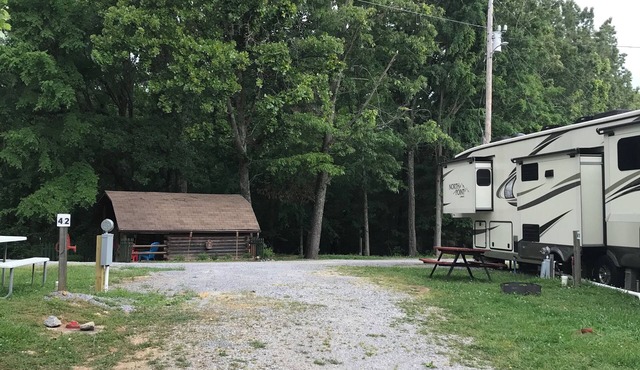 RV Site #42 pull through - Big Rig Friendly 65ftx28ft