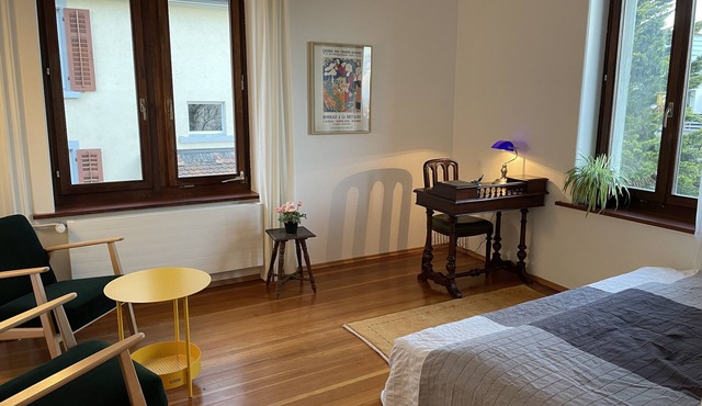 Studio with double bed, kitchen and bathroom/WC