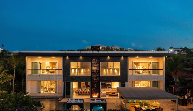 Stunning Beach Front Villa with Full Staff