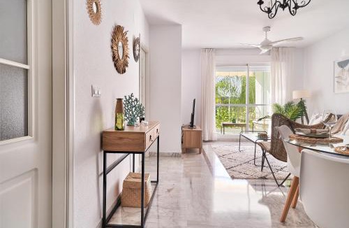 Puerto Banus Apartment | MARBELLA BANUS SUITES - Banús - Premium 2BR - 2BA - Outdoor Balcony - Pool - Opposite ME Marbella Hotel - Walk to Beach - Near Puerto Banús Marina & El Corte Ing Luxury Shopping - Ideal for Families - Quiet Community